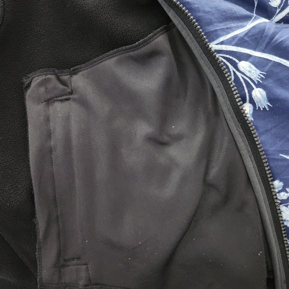 The North Face Men's TKA Stealth Full Zip Fleece Jacket Zip Pockets Black Sz LG - Picture 10 of 12
